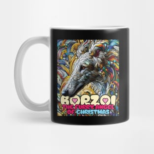 Borzoi, the furry angel of Christmas. I love borzois. Mug